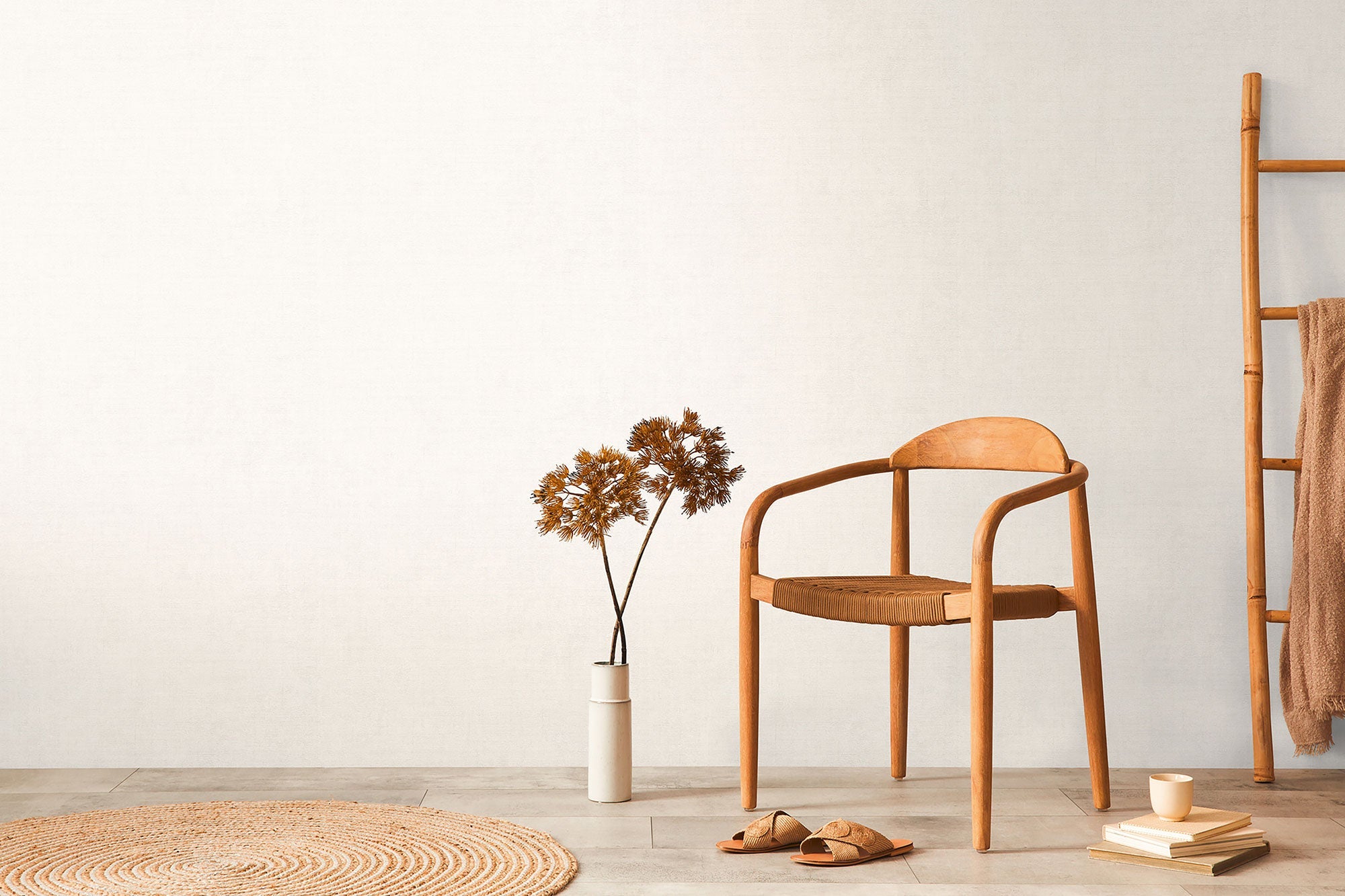 Texture White Cosmo Living Wallpaper by Galerie