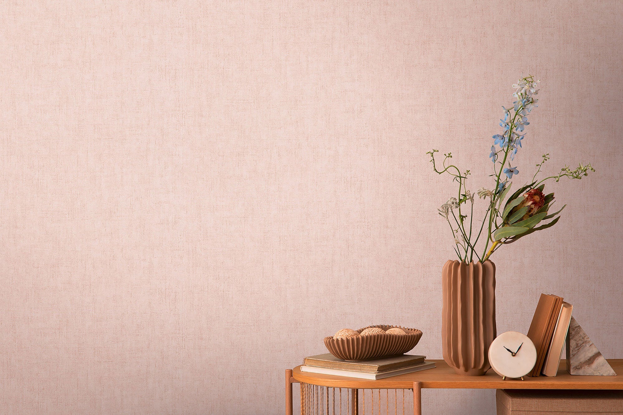 Texture Pink Cosmo Living Wallpaper by Galerie
