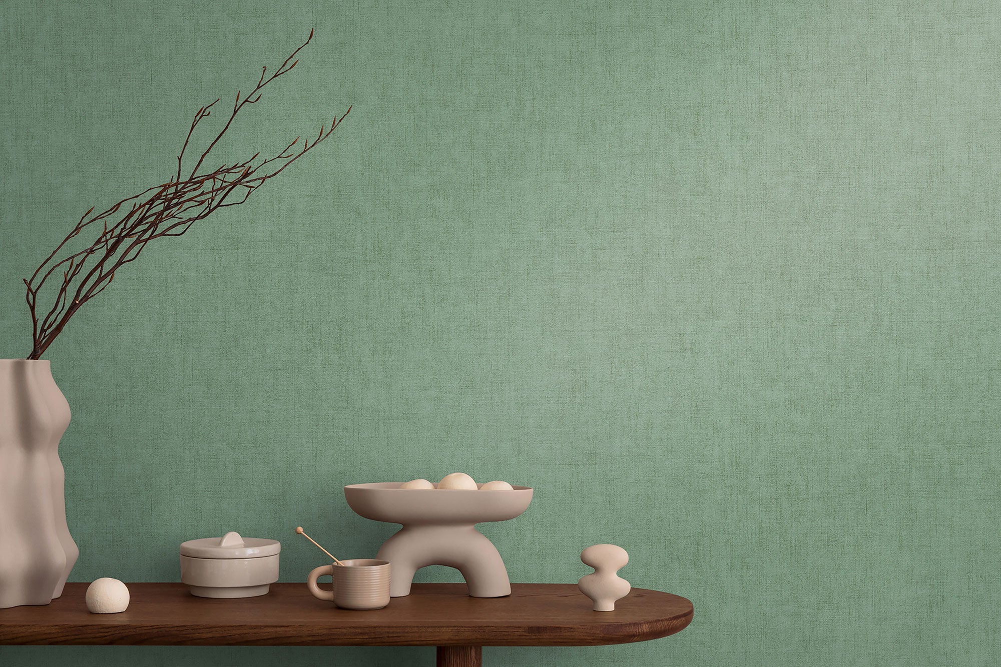 Texture Green Cosmo Living Wallpaper by Galerie