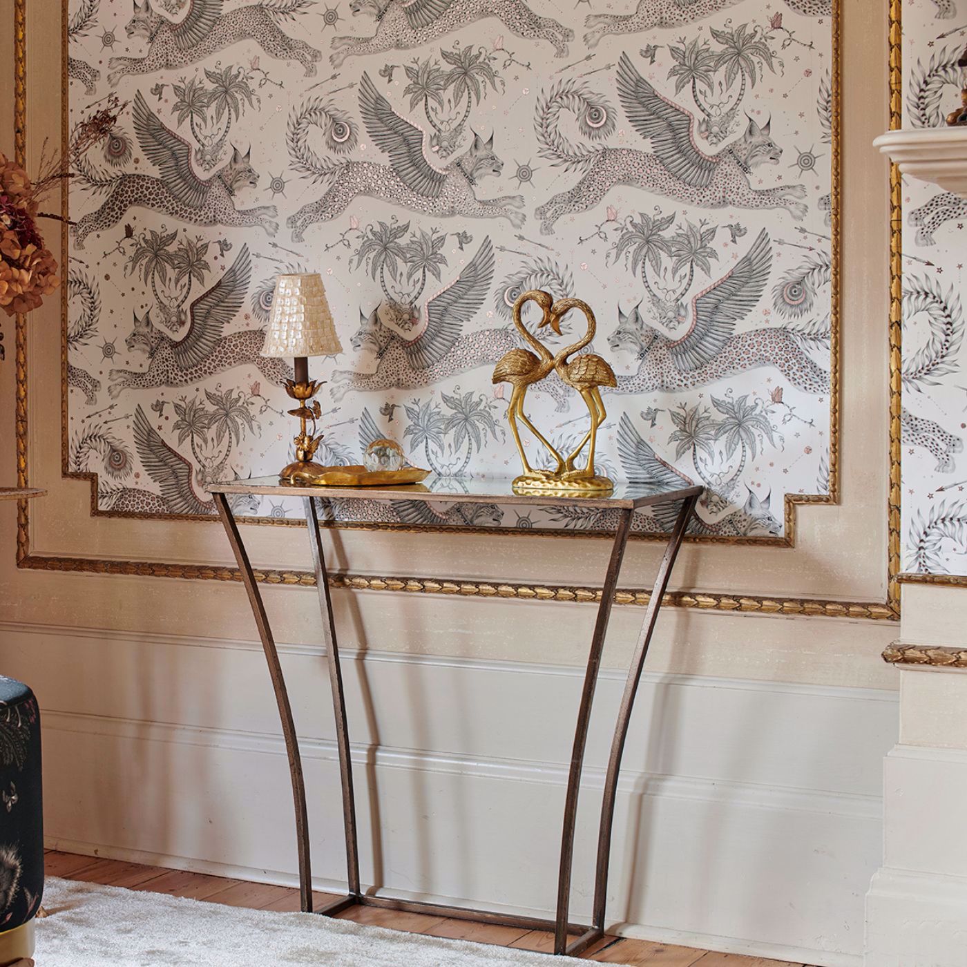 Lynx Wilderie by Emma J Shipley Wallpaper by Clarke & Clarke