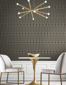 Candice Olson Terrace Charcoal Decadence Wallpaper by York Wallcoverings