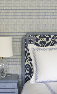 Crochet wallpaper by Christopher Farr Cloth in a room setting