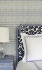 Crochet wallpaper by Christopher Farr Cloth in a room setting