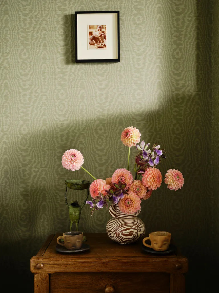 Elsworthy Henry Holland Moss Wallpaper by Harlequin