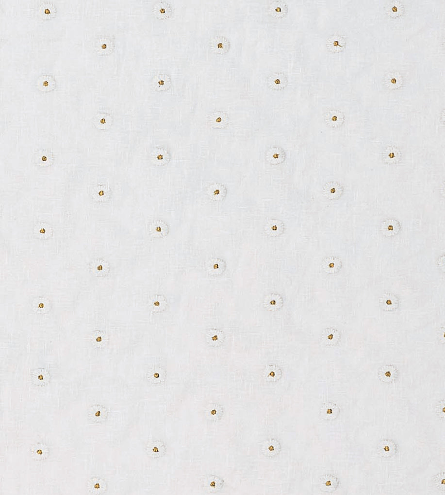 NPOF134850 Daisy Dots Honey Pomona Fabric by Scion