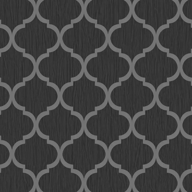 8895 Crystal Trellis Black Wallpaper By Debona