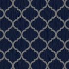 8894 Crystal Trellis Navy Blue Wallpaper By Debona
