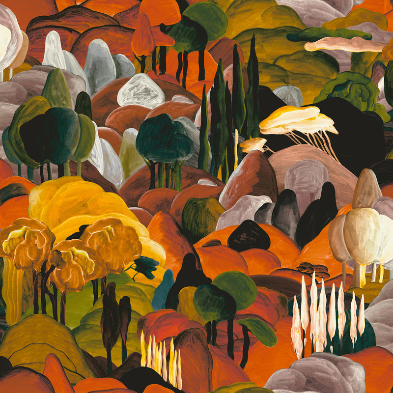 97500 Morning Glow All'Ombra dei Cipressi Décors & Panoramiques Wallpaper By Arte