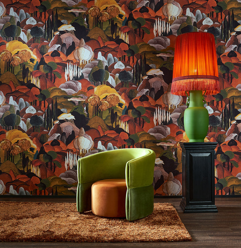 97500 Morning Glow All'Ombra dei Cipressi Décors & Panoramiques Wallpaper By Arte