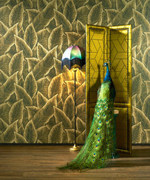 97571 Gold Bird of Paradise Décors & Panoramiques Wallpaper By Arte