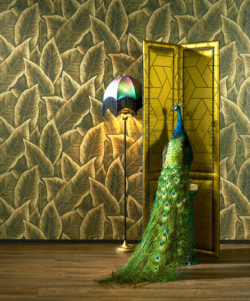 97571 Gold Bird of Paradise Décors & Panoramiques Wallpaper By Arte