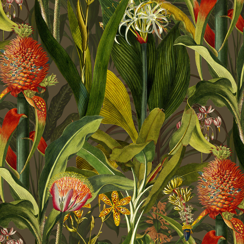 97601 Cardinal Blooming Pineapple Décors & Panoramiques Wallpaper By Arte