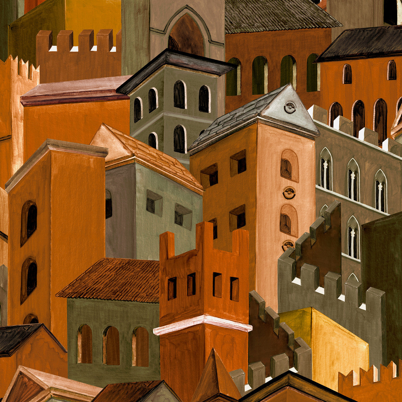 97680 Terracotta Città di Castello Décors & Panoramiques Wallpaper By Arte