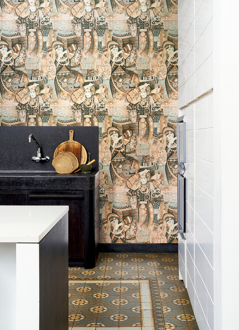 97640 Pure Cashmere Odisha Dance Décors & Panoramiques Wallpaper By Arte