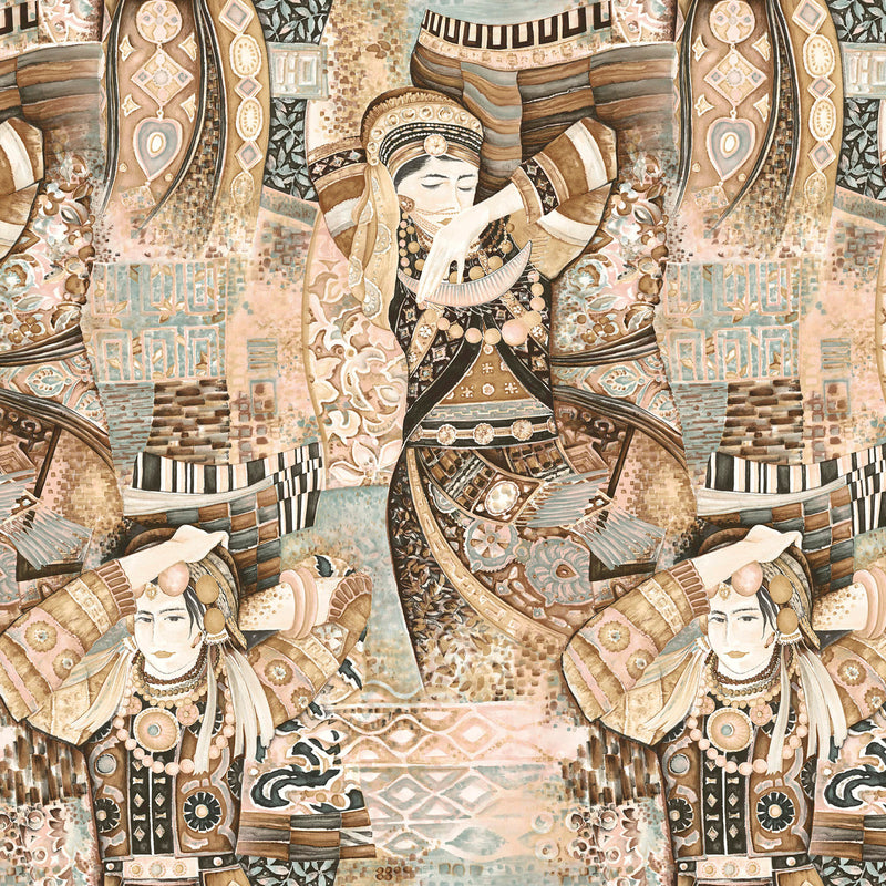 97640 Pure Cashmere Odisha Dance Décors & Panoramiques Wallpaper By Arte