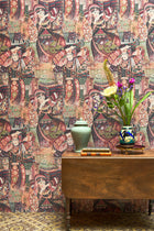 97641 Red Rhapsody Odisha Dance Décors & Panoramiques Wallpaper By Arte