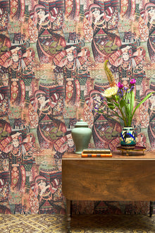 97641 Red Rhapsody Odisha Dance Décors & Panoramiques Wallpaper By Arte