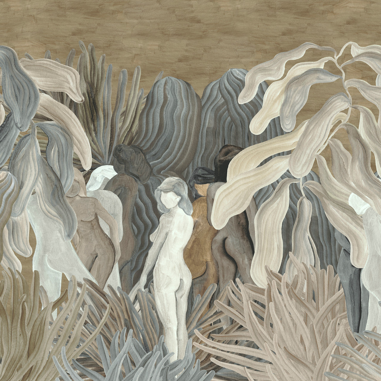 97721 Dessert Dust Secret Silhouettes Décors & Panoramiques Wallpaper By Arte