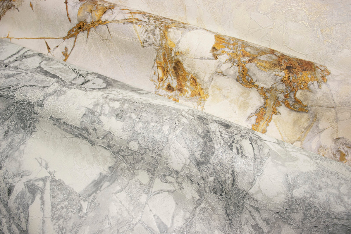 86620 Lunaris Calacatta Carrara 4 Wallpaper by Today Interiors - Detail