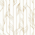 Candice Olson Elemental Thread White & Gold Decadence Wallpaper by York Wallcoverings