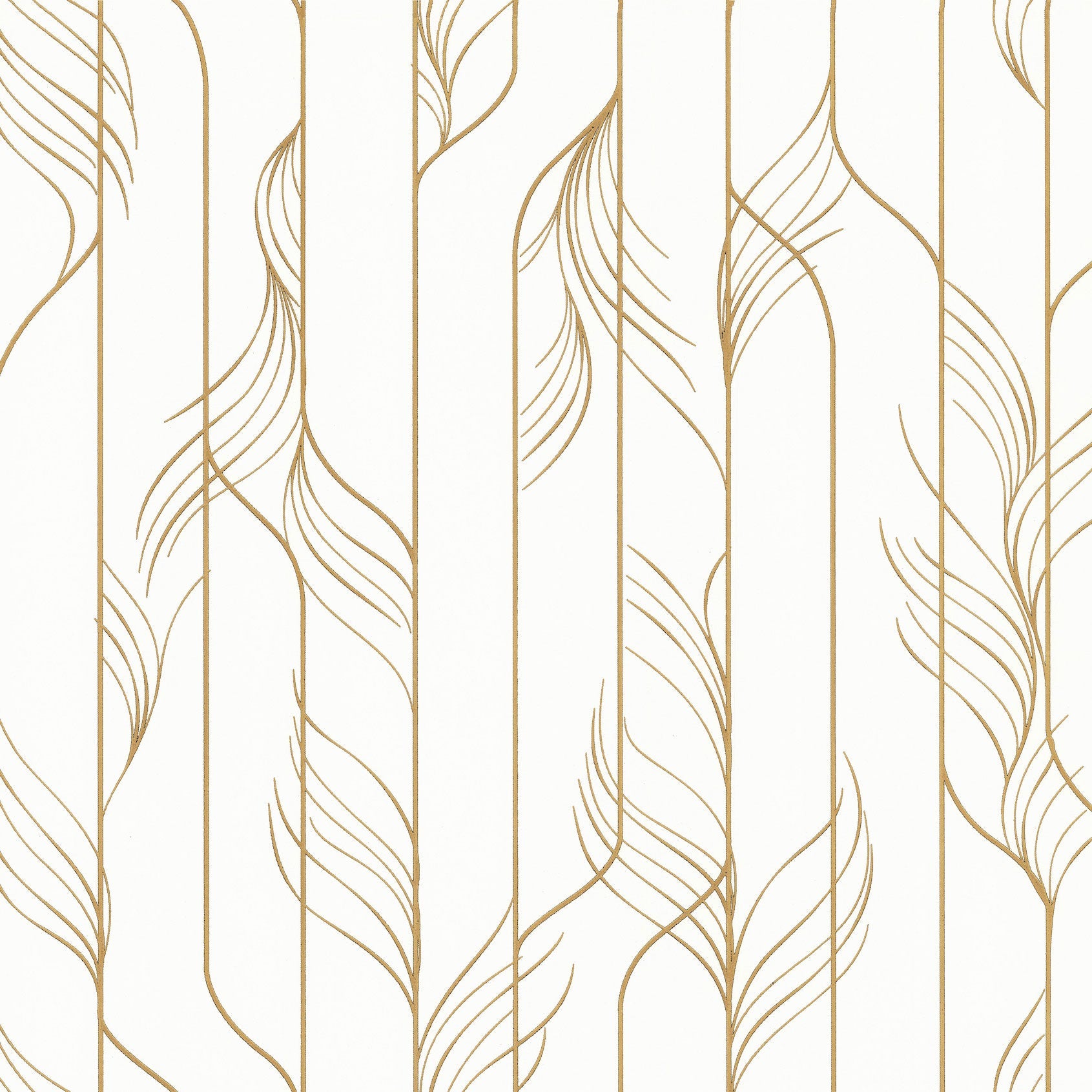 Candice Olson Elemental Thread White & Gold Decadence Wallpaper by York Wallcoverings