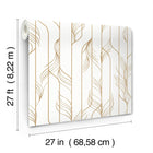 Candice Olson Elemental Thread White & Gold Decadence Wallpaper by York Wallcoverings