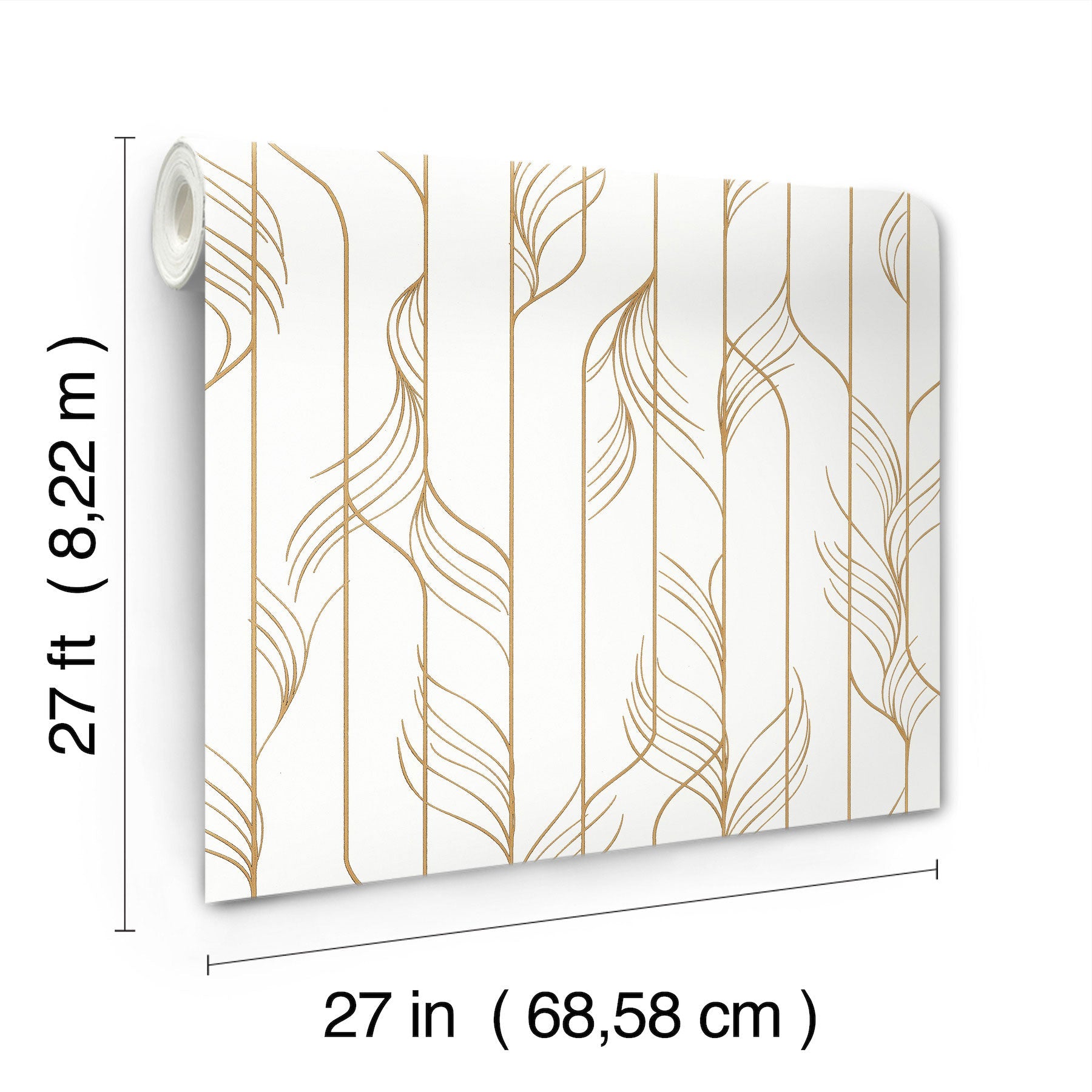 Candice Olson Elemental Thread White & Gold Decadence Wallpaper by York Wallcoverings