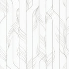 Candice Olson Elemental Thread White & Silver Decadence Wallpaper by York Wallcoverings