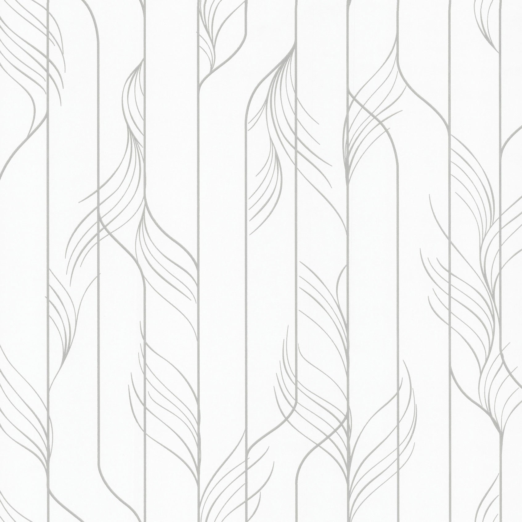 Candice Olson Elemental Thread White & Silver Decadence Wallpaper by York Wallcoverings