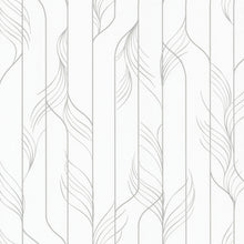 Candice Olson Elemental Thread White & Silver Decadence Wallpaper by York Wallcoverings