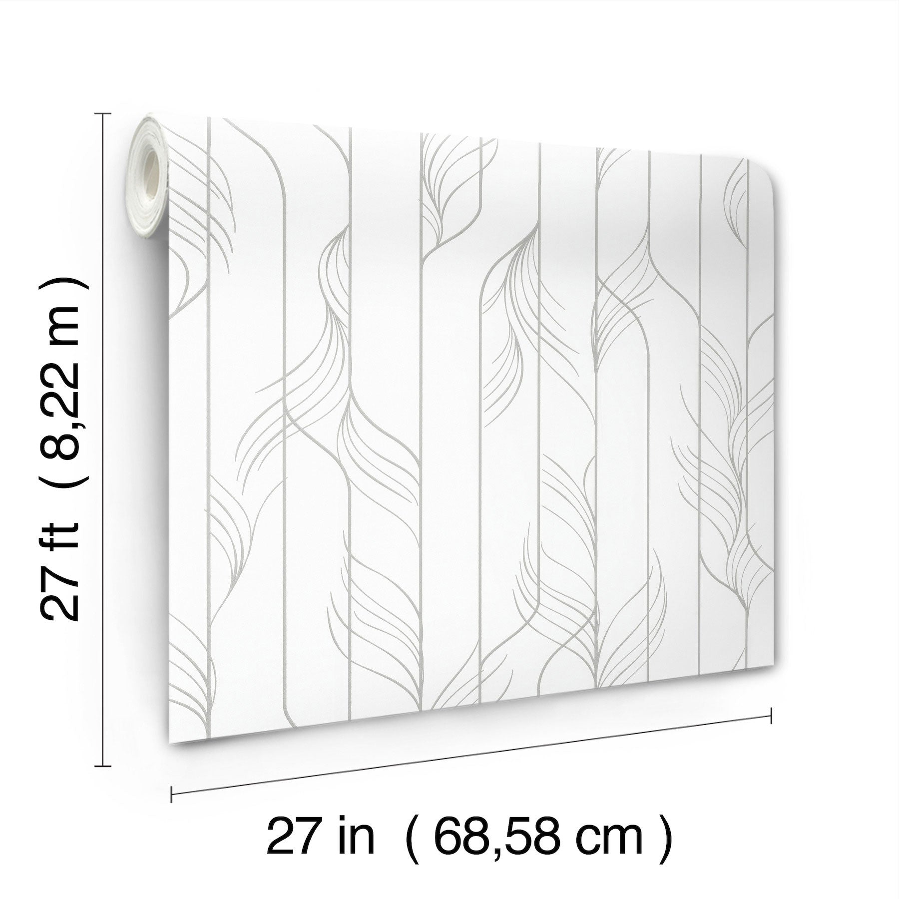 Candice Olson Elemental Thread White & Silver Decadence Wallpaper by York Wallcoverings