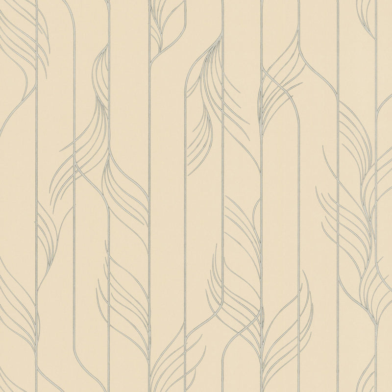 Candice Olson Elemental Thread Pearl & Silver Decadence Wallpaper by York Wallcoverings