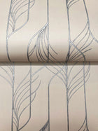 Candice Olson Elemental Thread Pearl & Silver Decadence Wallpaper by York Wallcoverings
