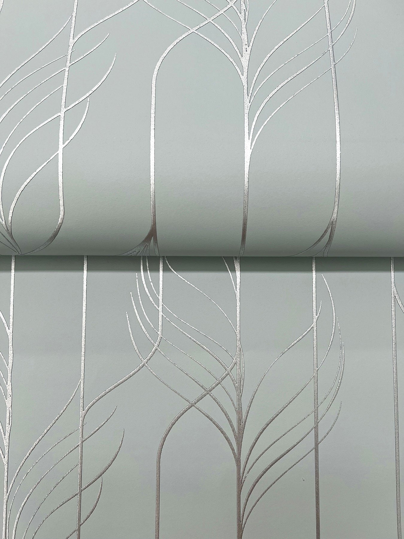 Candice Olson Elemental Thread Blue & Silver Decadence Wallpaper by York Wallcoverings