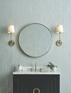 Candice Olson Elemental Thread Blue & Silver Decadence Wallpaper by York Wallcoverings