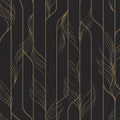 Candice Olson Elemental Thread Black & Gold Decadence Wallpaper by York Wallcoverings