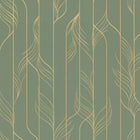 Candice Olson Elemental Thread Green & Gold Decadence Wallpaper by York Wallcoverings