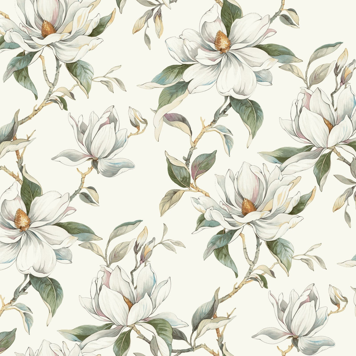 Candice Olson Garden Jewels White Decadence Wallpaper by York Wallcoverings