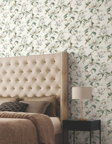 Candice Olson Garden Jewels White Decadence Wallpaper by York Wallcoverings