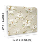 Candice Olson Garden Jewels Linen Decadence Wallpaper by York Wallcoverings