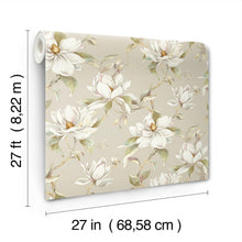 Candice Olson Garden Jewels Linen Decadence Wallpaper by York Wallcoverings