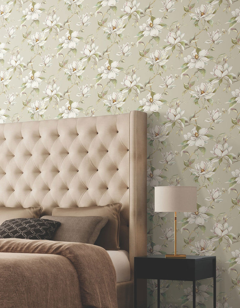 Candice Olson Garden Jewels Linen Decadence Wallpaper by York Wallcoverings