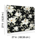 Candice Olson Garden Jewels Black Decadence Wallpaper by York Wallcoverings
