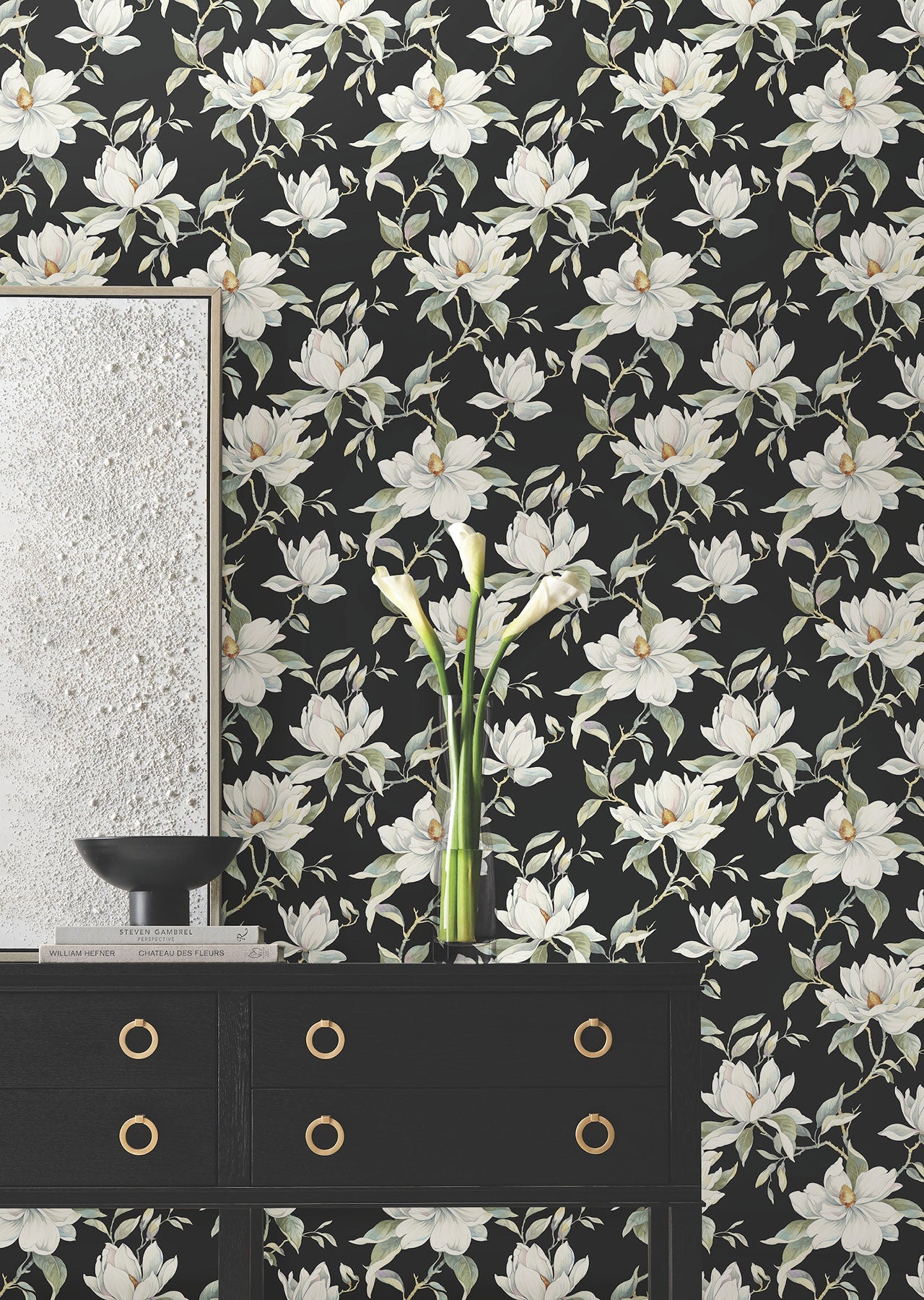 Candice Olson Garden Jewels Black Decadence Wallpaper by York Wallcoverings