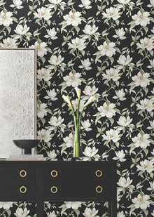 Candice Olson Garden Jewels Black Decadence Wallpaper by York Wallcoverings