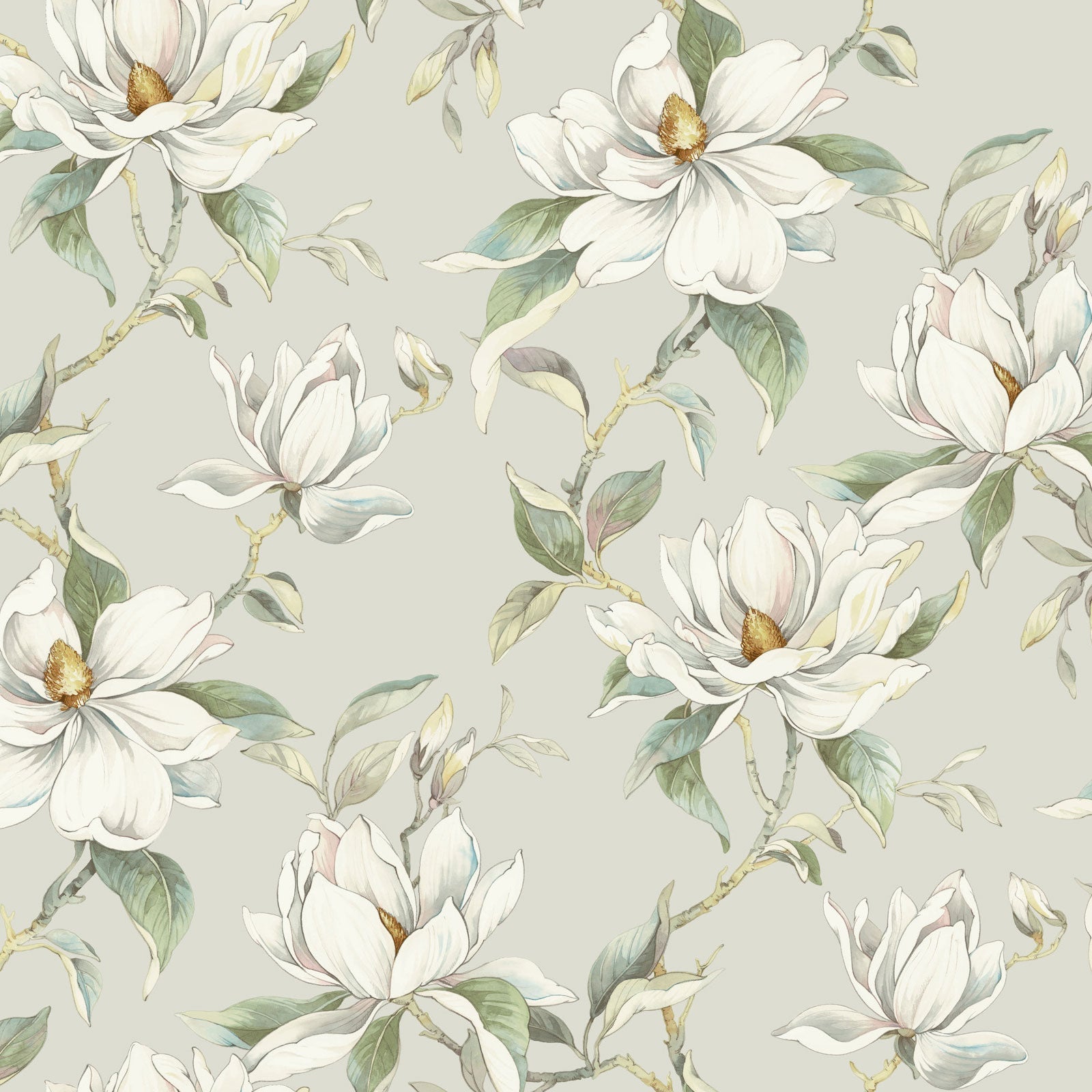 Candice Olson Garden Jewels Warm Grey Decadence Wallpaper by York Wallcoverings