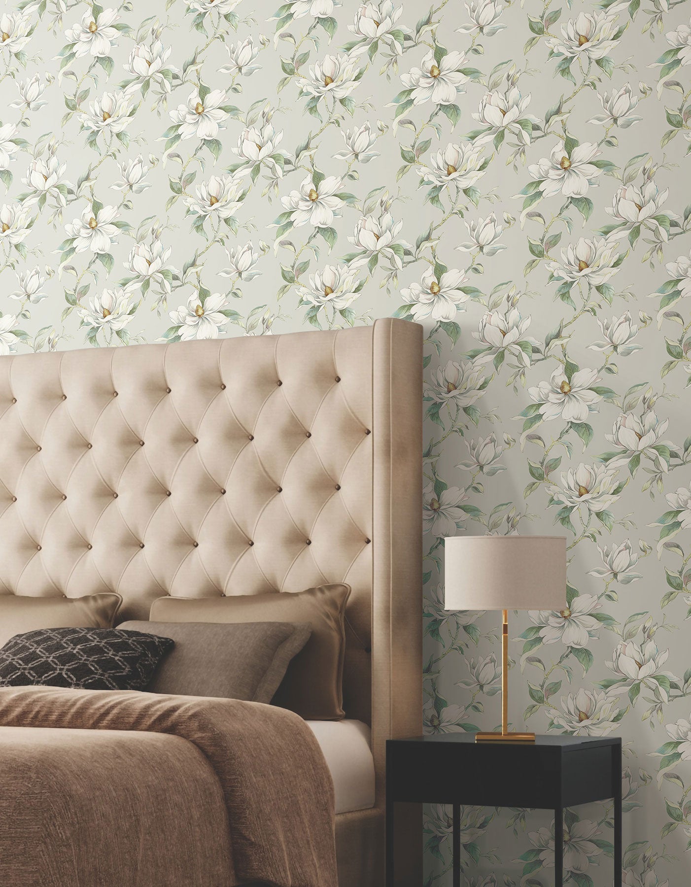 Candice Olson Garden Jewels Warm Grey Decadence Wallpaper by York Wallcoverings