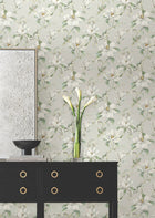 Candice Olson Garden Jewels Warm Grey Decadence Wallpaper by York Wallcoverings