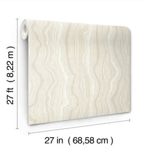 Candice Olson Mineral Shimmer White & Pearl Decadence Wallpaper by York Wallcoverings