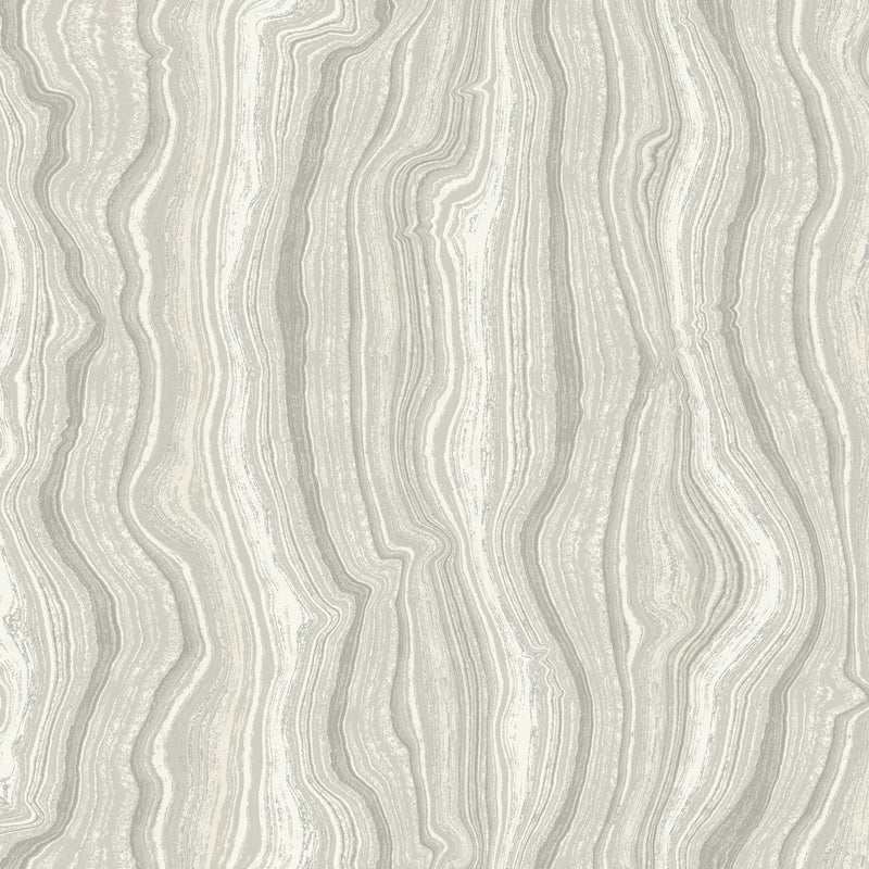 Candice Olson Mineral Shimmer Grey & Pearl Decadence Wallpaper by York Wallcoverings